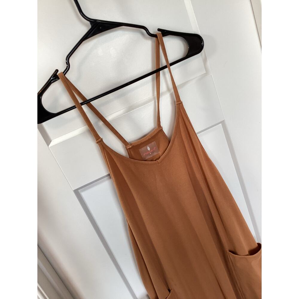 Free People Movement Women's Hot Shot Onesie Casual Orangish Brown Size Medium - Picture 4 of 11